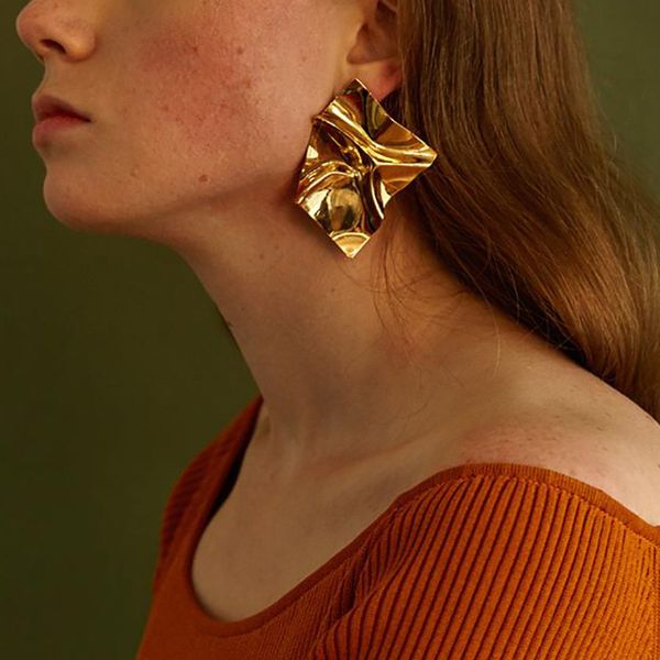 new punk style silver gold color irregular square shiny metal big drop earrings for women rhombusgeometric earrings party jewelry
new punk style silver gold color irregular square shiny metal big drop earrings for women rhombusgeometric earrings party jewelry