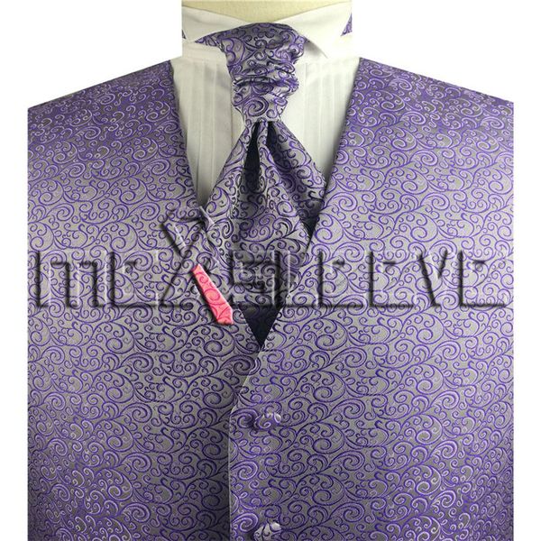 mens v-neck tuxedo purple tailored vest set, Black;white
mens v-neck tuxedo purple tailored vest set, Black;white