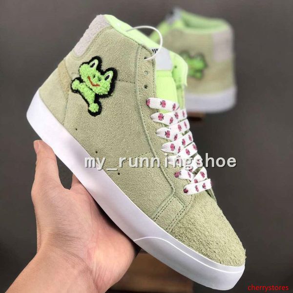 frog skateboards x sb blazer mid qs sports running shoes for men women light green suede designer sneakers des chaussures trainers zapatos
frog skateboards x sb blazer mid qs sports running shoes for men women light green suede designer sneakers des chaussures trainers zapatos
