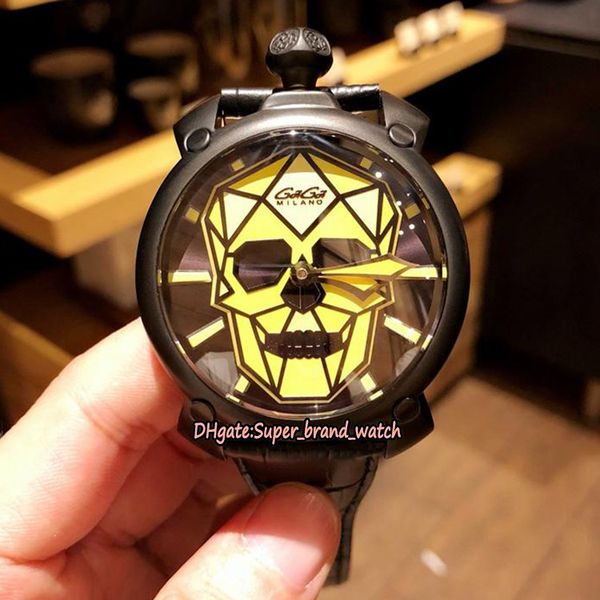 new gaga milano neymar bionic skull black 5061 yellow skull dial 9011 automatic mechanical 6314.01s mens watch leather strap sport watches, Slivery;brown
new gaga milano neymar bionic skull black 5061 yellow skull dial 9011 automatic mechanical 6314.01s mens watch leather strap sport watches, Slivery;brown