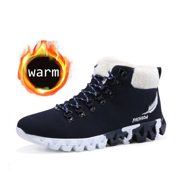 2019 winter suede leather ankle snow men boots shoes women waterproof with fur plush warm male casual boot sneakers, Black
2019 winter suede leather ankle snow men boots shoes women waterproof with fur plush warm male casual boot sneakers, Black