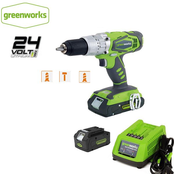 greenworks 24v double speed electric screwdrvier 60n.m impact cordless drill rechargeable household power tools
greenworks 24v double speed electric screwdrvier 60n.m impact cordless drill rechargeable household power tools
