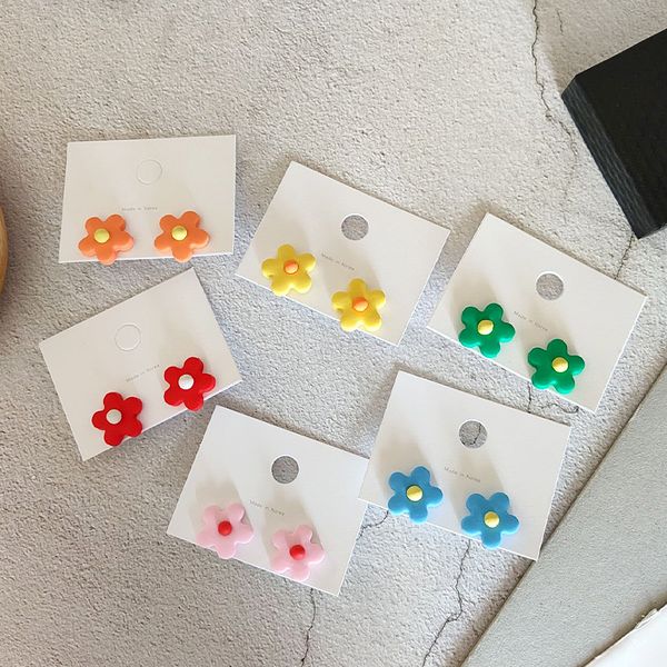 korean japanese fresh simple colorful flower stud earrings temperament fashion women girl jewelry accessories, Golden;silver
korean japanese fresh simple colorful flower stud earrings temperament fashion women girl jewelry accessories, Golden;silver