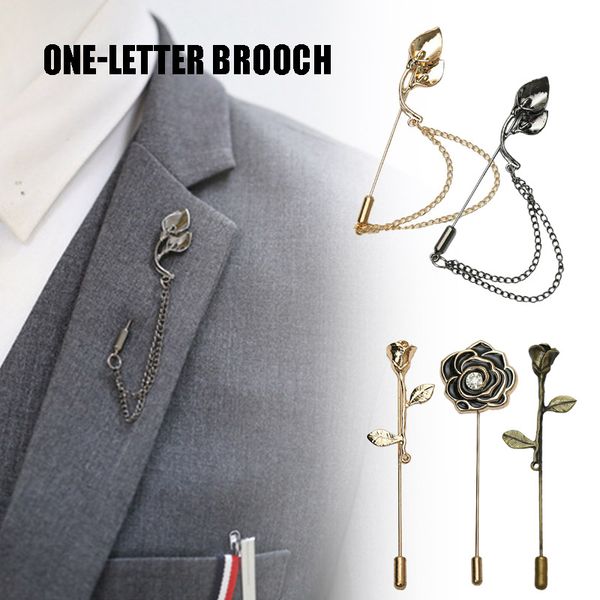 elegant women brooch alloy pin clip for sweater party gown ladies men formal suit nyz shop, Gray