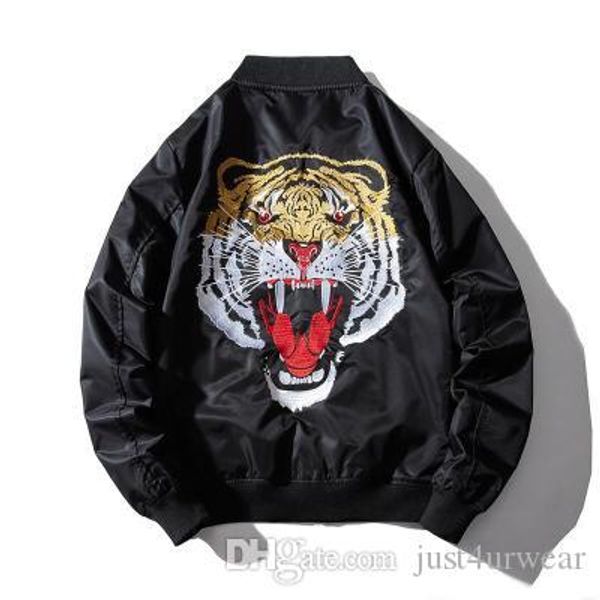mens autumn winter casual loose black jacket coats animal pattern stand collar male fashion streetwear new coats, Black;brown
mens autumn winter casual loose black jacket coats animal pattern stand collar male fashion streetwear new coats, Black;brown