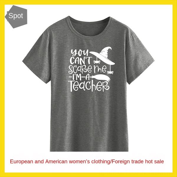 you can't scareme letter casual loose round collar short sleeve t-shirt you can't scareme letter casual loose round collar short s, White
you can't scareme letter casual loose round collar short sleeve t-shirt you can't scareme letter casual loose round collar short s, White