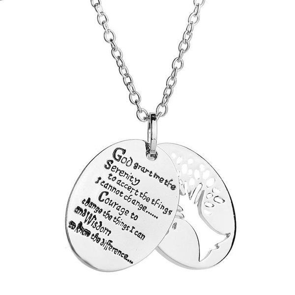 2020 the serenity tree of life prayer bible necklace pendant women fashion jewelry, Silver
2020 the serenity tree of life prayer bible necklace pendant women fashion jewelry, Silver
