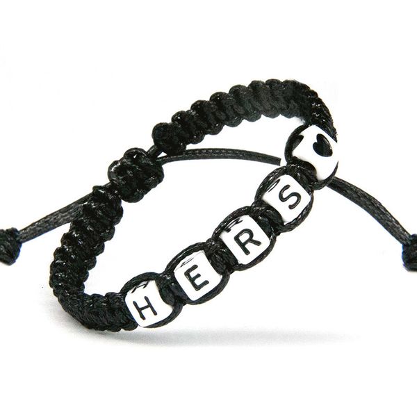 2pcs/pair couple bracelets white his and black hers love rope chains lovers gift handmade boyfriend girlfriend charm bracelets, Golden;silver
2pcs/pair couple bracelets white his and black hers love rope chains lovers gift handmade boyfriend girlfriend charm bracelets, Golden;silver