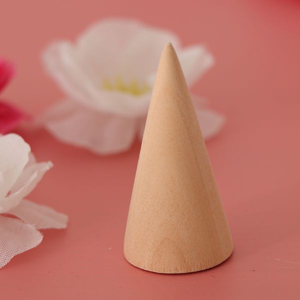 unfinished natural wood jewelry display stand cone shape finger ring holder, Pink;blue
unfinished natural wood jewelry display stand cone shape finger ring holder, Pink;blue