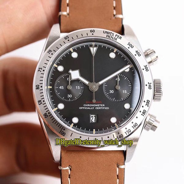 tw version heritage black bay chronograph m79350-0005 black dial 7750 autoamtic mens watch sapphire steel case leather sport watches, Slivery;brown
tw version heritage black bay chronograph m79350-0005 black dial 7750 autoamtic mens watch sapphire steel case leather sport watches, Slivery;brown