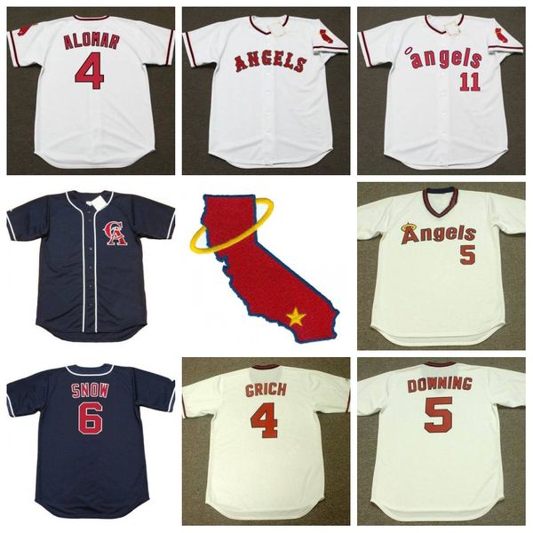 California Angels 15 TIM SALMON 2002 1 AURELIO RODRIGUEZ 4 BOBBY GRICH 5 BRIAN DOWNING 7 BUCK RODGERS 10 BICHETTE Vintage Baseball Jerseys
California Angels 15 TIM SALMON 2002 1 AURELIO RODRIGUEZ 4 BOBBY GRICH 5 BRIAN DOWNING 7 BUCK RODGERS 10 BICHETTE Vintage Baseball Jerseys