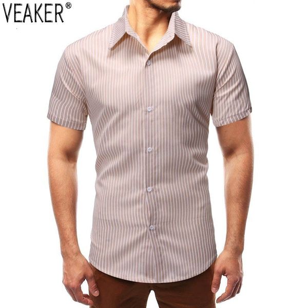 nieuwe mannen zomer casual shirts mannelijke korte mouwen gestreept shirt mannen blauw zwart khaki slim fit shirt -2xl, White;black
nieuwe mannen zomer casual shirts mannelijke korte mouwen gestreept shirt mannen blauw zwart khaki slim fit shirt -2xl, White;black