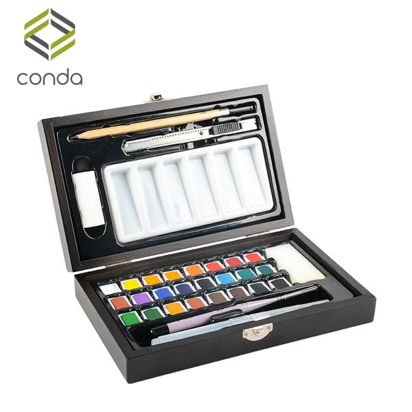 conda solid water color paints aquarela watercolors beginners 24 colors wooden box hardcover postage aquarelle art set for kids
conda solid water color paints aquarela watercolors beginners 24 colors wooden box hardcover postage aquarelle art set for kids