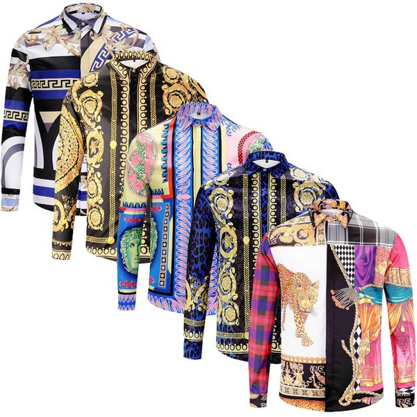 mens versace Brand New мужские рубашки мужские рубашки Бизнес Повседневный мужчины одевают рубашки с длинными рукавами Medusa ретро роскошь рубашка лучшее качество
mens versace Brand New мужские рубашки мужские рубашки Бизнес Повседневный мужчины одевают рубашки с длинными рукавами Medusa ретро роскошь рубашка лучшее качество