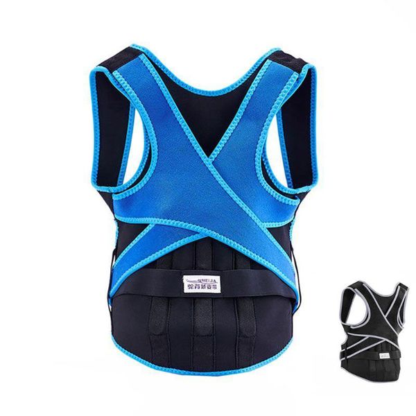 back support posture corrector back shoulder lumbar waist supporting correction for children breathable durable comfortable#g3, Black;blue
back support posture corrector back shoulder lumbar waist supporting correction for children breathable durable comfortable#g3, Black;blue