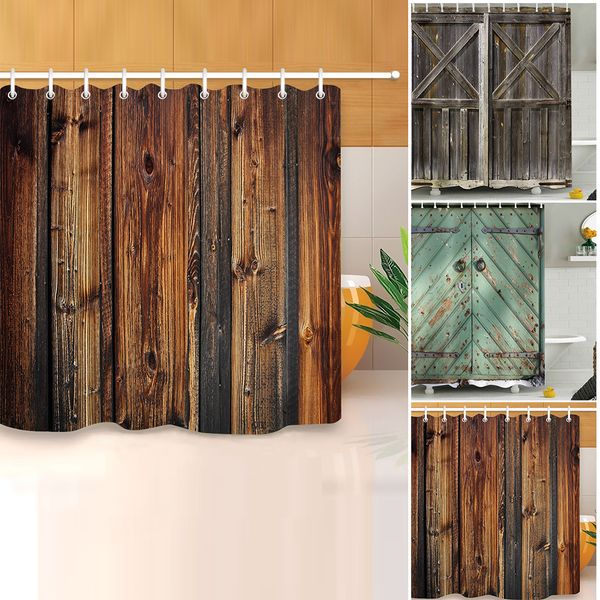 3d print fabric waterproof l vintage rustic wood with hooks shower curtain eco-friendly bathroom supplies home decor
3d print fabric waterproof l vintage rustic wood with hooks shower curtain eco-friendly bathroom supplies home decor