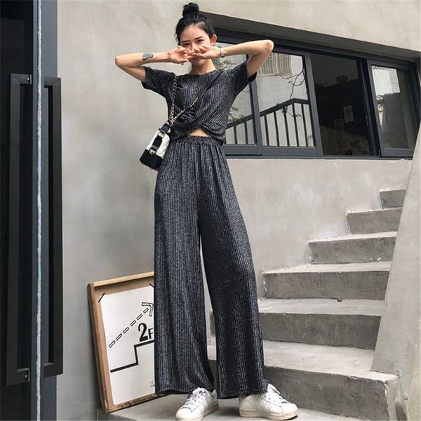 sudb women 2 piece set and pants womens pant suits new arrival 2018 crop and wide leg pants two piece set, White
sudb women 2 piece set and pants womens pant suits new arrival 2018 crop and wide leg pants two piece set, White