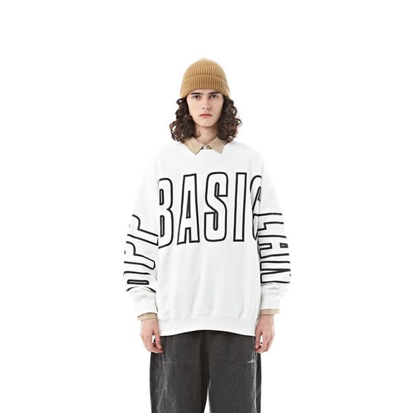 tang mu cool spring clothing new style lettered vintage printed crew neck pullover hoody men's japanese-style loose-fit coat cou, Black
tang mu cool spring clothing new style lettered vintage printed crew neck pullover hoody men's japanese-style loose-fit coat cou, Black