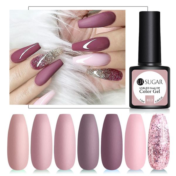 ur sugar 7.5ml nude color series nail art gel polish semi permanent matte uv gel nail soak off nails varnish polish, Red;pink
ur sugar 7.5ml nude color series nail art gel polish semi permanent matte uv gel nail soak off nails varnish polish, Red;pink