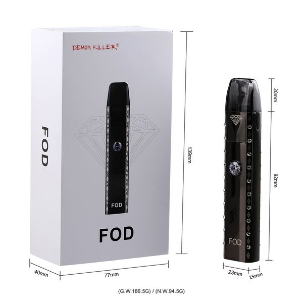 Аутентичный Fod Pod Kit Demon Убийца E Cigarette Starter Kits С 580mAh Аккумулятор 2,0 мл Refillable Бобы Алмазного Craft CE Рош TPD Certificated
Аутентичный Fod Pod Kit Demon Убийца E Cigarette Starter Kits С 580mAh Аккумулятор 2,0 мл Refillable Бобы Алмазного Craft CE Рош TPD Certificated