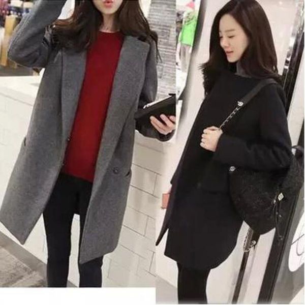 2019 spring and autumn korean version of the woolen coat in the long section of coat slim slimming wild student female xxl, Black
2019 spring and autumn korean version of the woolen coat in the long section of coat slim slimming wild student female xxl, Black