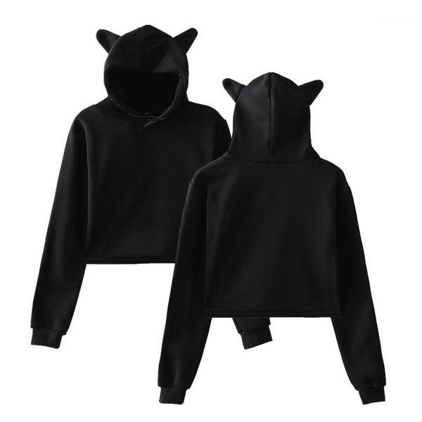 cat ears hooded exposed navel female sweatshirts cute wind womens clothing women designer hoodies casual solid color, Black
cat ears hooded exposed navel female sweatshirts cute wind womens clothing women designer hoodies casual solid color, Black