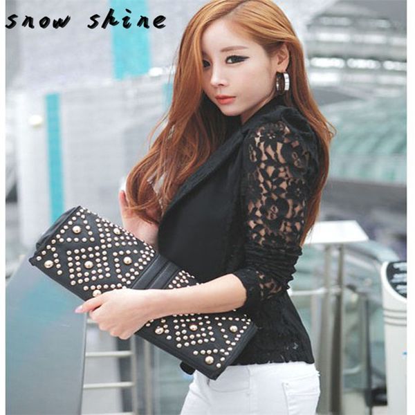 snowshine ylw 1pc women long sleeve lace crochet blazer small blazer jacket ing, White;black
snowshine ylw 1pc women long sleeve lace crochet blazer small blazer jacket ing, White;black
