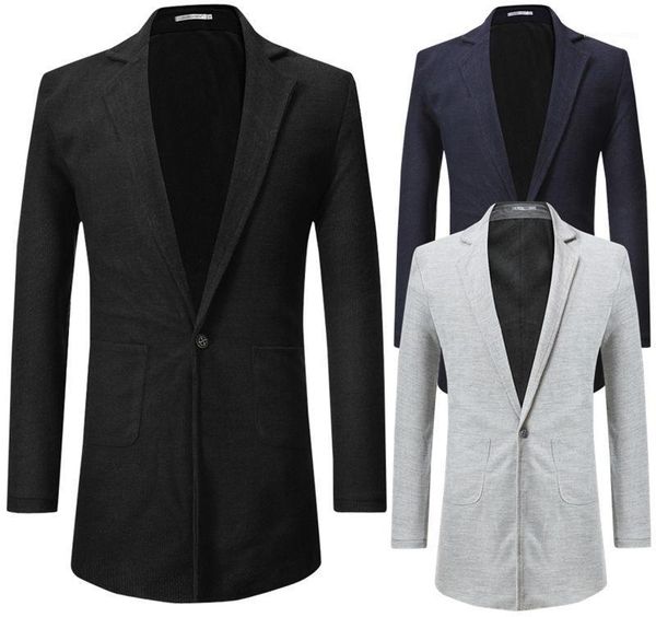 style casual mens clothing solid color mens designer blazers long style single button male apparel korean, White;black
style casual mens clothing solid color mens designer blazers long style single button male apparel korean, White;black