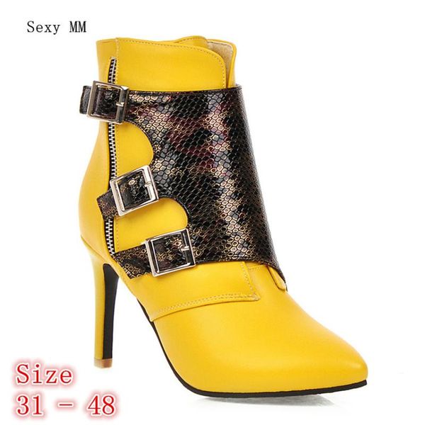 spring autumn high heels women ankle boots high heel shoes woman short boots small plus size 31 32 33-40 41 42 43 44 45 46 47 48, Black
spring autumn high heels women ankle boots high heel shoes woman short boots small plus size 31 32 33-40 41 42 43 44 45 46 47 48, Black