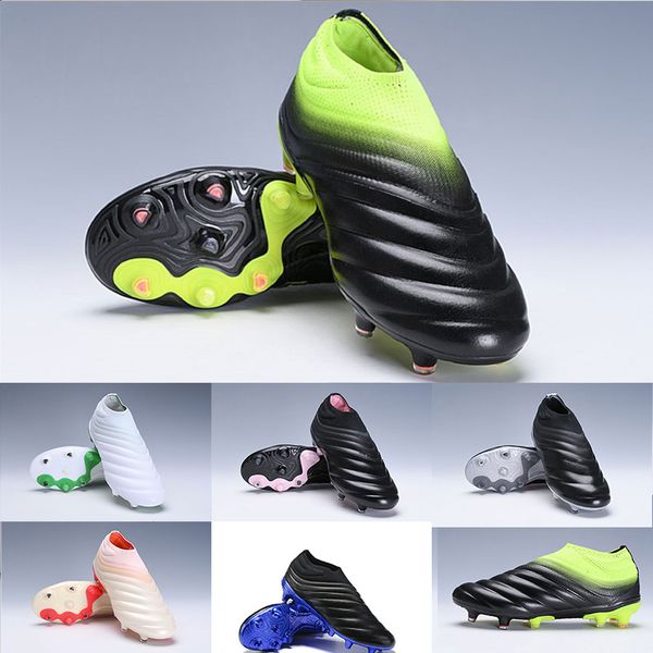 2019 Newest Mens Copa 19+ FG Soccer Shoes High quality Copa Slip-On Laceless Waves design White Black Green football Shoes Boots 38-45
2019 Newest Mens Copa 19+ FG Soccer Shoes High quality Copa Slip-On Laceless Waves design White Black Green football Shoes Boots 38-45