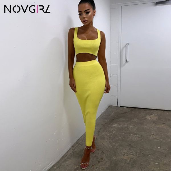 novgirl women two piece set fashion knit neon 2pcs camisole crop high waist skirts 2019 summer club party outfit suits, White
novgirl women two piece set fashion knit neon 2pcs camisole crop high waist skirts 2019 summer club party outfit suits, White