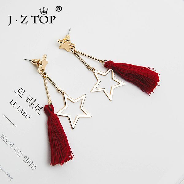 jztop горячие продажи золотые звезды серьги стержня для женщин длинные красные кисточкой серьги мода партия femme ювелирные изделия аксессуа, Golden;silver
jztop горячие продажи золотые звезды серьги стержня для женщин длинные красные кисточкой серьги мода партия femme ювелирные изделия аксессуа, Golden;silver
