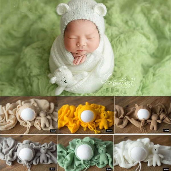dvotinst newborn pgraphy props baby knit soft ears bonnet cute bear doll wraps fotografia accessory studio shoot p props, Yellow
dvotinst newborn pgraphy props baby knit soft ears bonnet cute bear doll wraps fotografia accessory studio shoot p props, Yellow