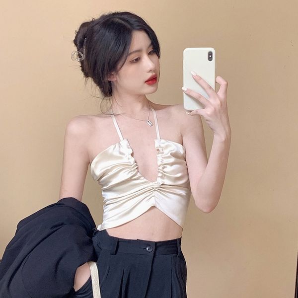 nana fashion womens clothing store design fashion backless halter western style tube camisole, Black;white
nana fashion womens clothing store design fashion backless halter western style tube camisole, Black;white