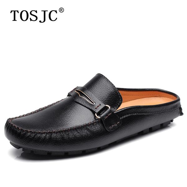 tosjc men half shoes breathable slip-on mules lightweight slippers pu leather penny loafers outdoor man half loafers, Black
tosjc men half shoes breathable slip-on mules lightweight slippers pu leather penny loafers outdoor man half loafers, Black