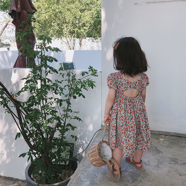 girl's dresses girls' open back cross floral dress rural style short sleeve children's party 2021 summer princess clothes, Red;yellow
girl's dresses girls' open back cross floral dress rural style short sleeve children's party 2021 summer princess clothes, Red;yellow