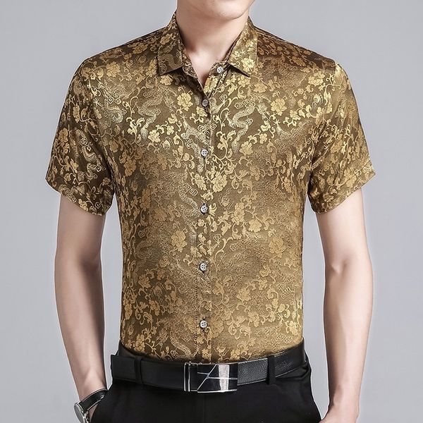 gold flowers printed shirts for mens luxury silk shirts for mens summer fashion casual plus size clothing satin royal, White;black
gold flowers printed shirts for mens luxury silk shirts for mens summer fashion casual plus size clothing satin royal, White;black