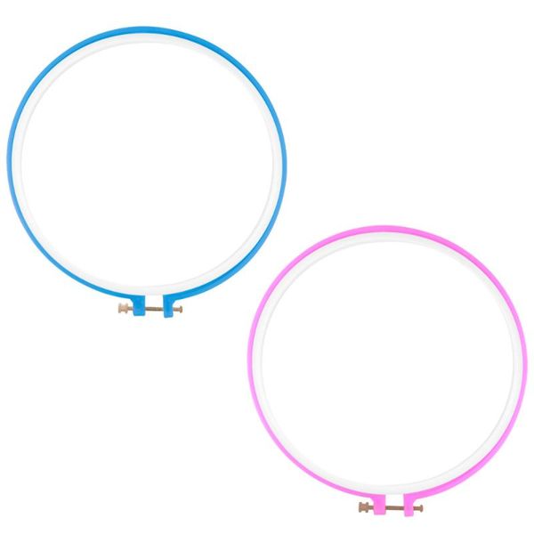 2 pcs 24cm plastic embroidery shelf round hand embroidery base reusable cross stitch frame for women girls diy craft (random col, Black
2 pcs 24cm plastic embroidery shelf round hand embroidery base reusable cross stitch frame for women girls diy craft (random col, Black