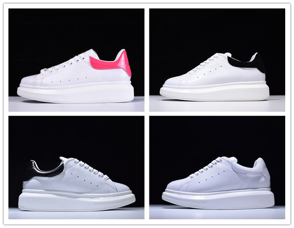 2019 luxury mens women fashion white leather platform shoes designer shoes genuine leather sneaker flat casual shoes size 36-46, Black
2019 luxury mens women fashion white leather platform shoes designer shoes genuine leather sneaker flat casual shoes size 36-46, Black