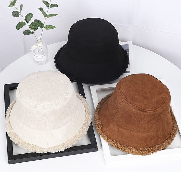 korean version suede plain pot hat thickened winter alpaca bowler hat with curling edge fisherman's hat winter hats, Blue;gray
korean version suede plain pot hat thickened winter alpaca bowler hat with curling edge fisherman's hat winter hats, Blue;gray