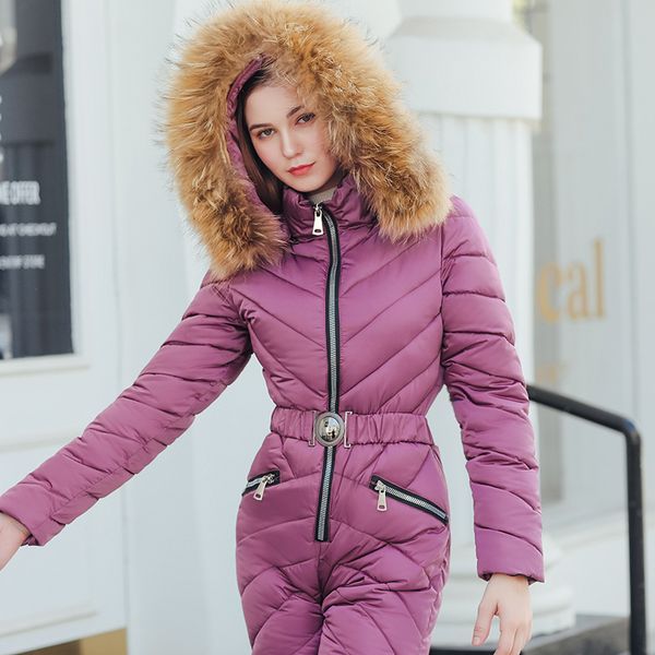 hooded jumpsuit outwear for women jackets 2019 winter female long with fur collar warm thicken coat, Black
hooded jumpsuit outwear for women jackets 2019 winter female long with fur collar warm thicken coat, Black