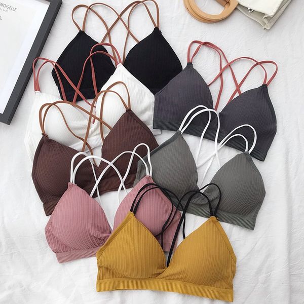push up women camisoles lingerie thread wire solid color beauty back cross back comfortable underwear 1 1, Black;white
push up women camisoles lingerie thread wire solid color beauty back cross back comfortable underwear 1 1, Black;white