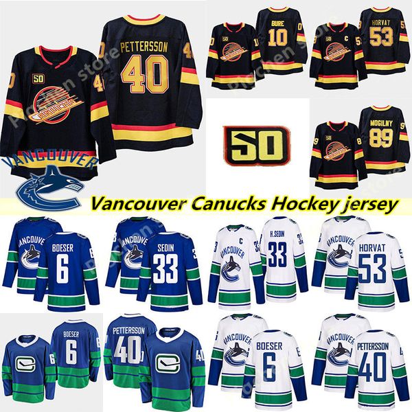 2018-2019 mens ванкувер # 40 elias pettersson хоккей трикотажные прошитой # 6 брок бозер # 53 bo хорват ванкувер джерси, Black;red
2018-2019 mens ванкувер # 40 elias pettersson хоккей трикотажные прошитой # 6 брок бозер # 53 bo хорват ванкувер джерси, Black;red