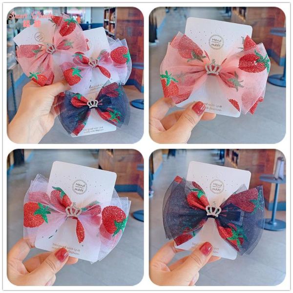 15pcs fashion boutique cute glitter strawberrry tiaras gauze bow hairpins gemstone crown bowknot hair clips princess headwear, Slivery;white 
15pcs fashion boutique cute glitter strawberrry tiaras gauze bow hairpins gemstone crown bowknot hair clips princess headwear, Slivery;white