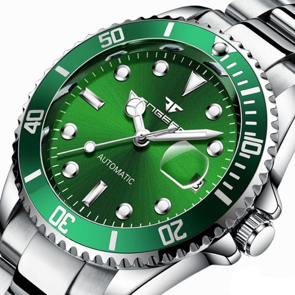 2019 european and american fashion automatic mechanical watch blue luminous men's watch waterproof sports steel belt watch, Slivery;brown
2019 european and american fashion automatic mechanical watch blue luminous men's watch waterproof sports steel belt watch, Slivery;brown