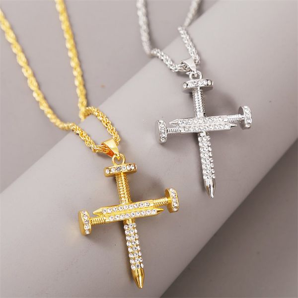 creative design 2020 trendy women men rhinestone cross pendant necklaces gold silver color long chain necklace hip hop jewelry
creative design 2020 trendy women men rhinestone cross pendant necklaces gold silver color long chain necklace hip hop jewelry