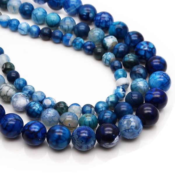 natural stone peacock blue fire dragon vein agate pearl 6 8 10mm beads handmade diy production bracelet jewelry loose beads accessories, Black
natural stone peacock blue fire dragon vein agate pearl 6 8 10mm beads handmade diy production bracelet jewelry loose beads accessories, Black