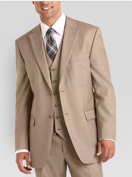 three piece beige evening party men suits notch lapel trim fit custom made wedding tuxedos (jacket + pants + vest+tie)w:141, Black;gray
three piece beige evening party men suits notch lapel trim fit custom made wedding tuxedos (jacket + pants + vest+tie)w:141, Black;gray