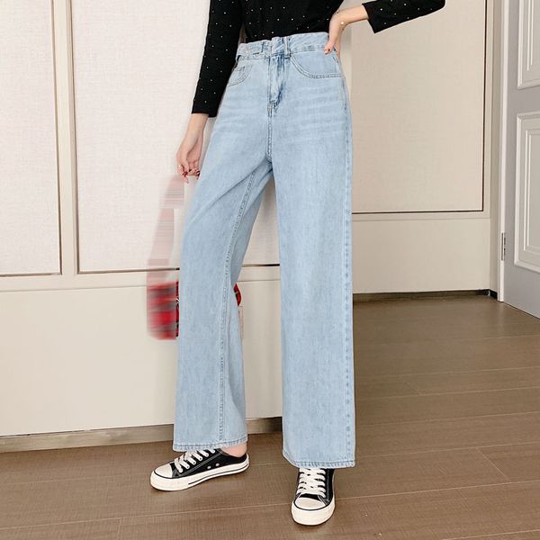 women straight jeans women 2020 new high waist loose elegant light blue vertical wide leg pants light blue jeans plus size
women straight jeans women 2020 new high waist loose elegant light blue vertical wide leg pants light blue jeans plus size