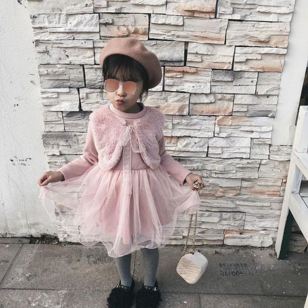 1-6y autumn winter infant baby girls dress knit long sleeve fur vest lace tutu knee length dress, Red;yellow
1-6y autumn winter infant baby girls dress knit long sleeve fur vest lace tutu knee length dress, Red;yellow